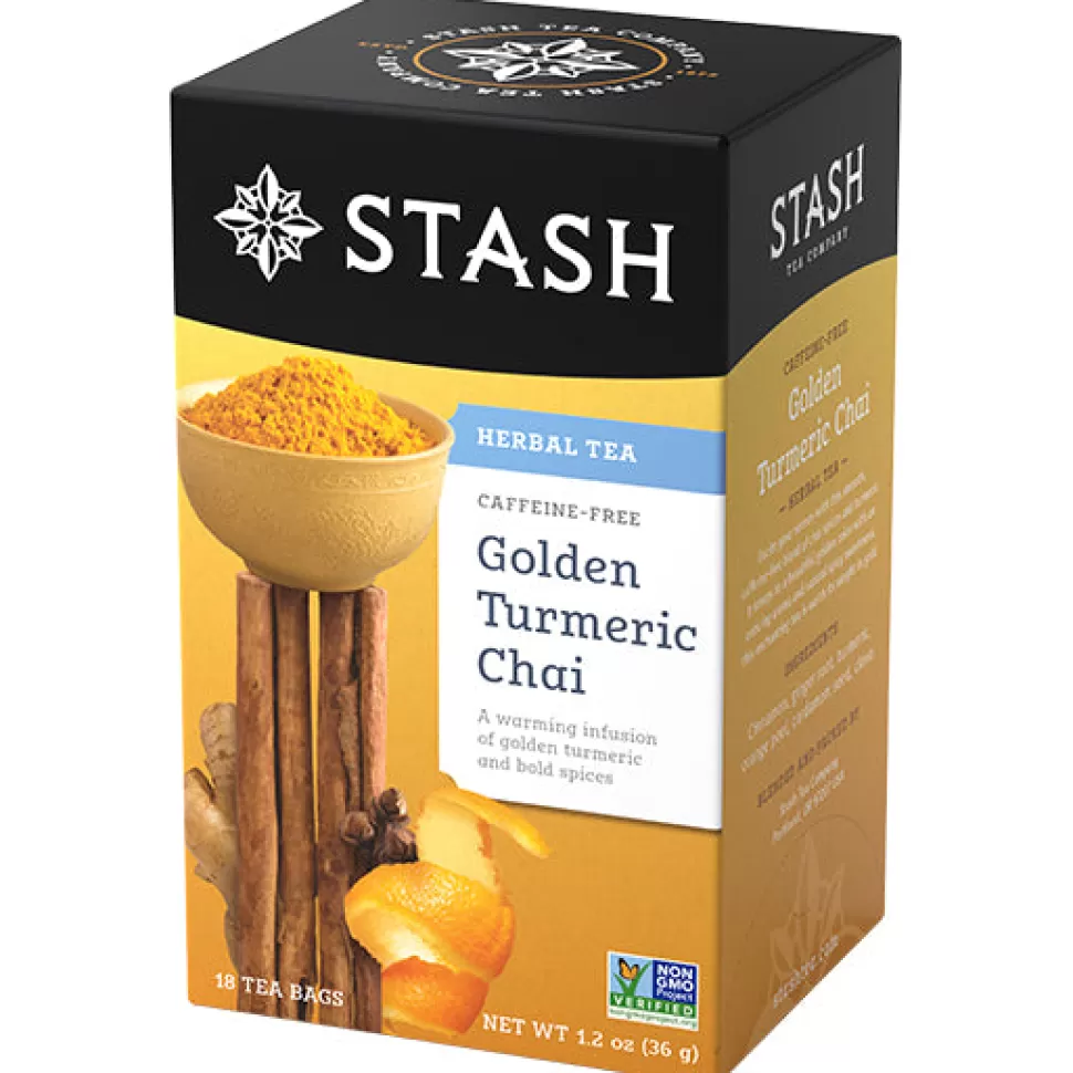 Stash Tea Golden Turmeric Chai Herbal Tea Sale